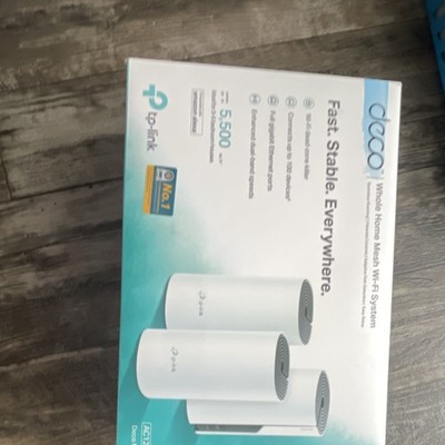 TP-Link Deco Mesh Wi-Fi System AX3000 Router 3-Pack Wireless Wired Ethernet