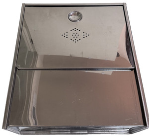Vtg Kitchen Hoosier Style Drawer Metal Bread Box - GLEAMING CLEAN MIRROR FINISH