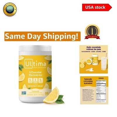 Hydrating Lemonade Electrolyte Powder - 90 Servings of Keto-Friendly,  Mix