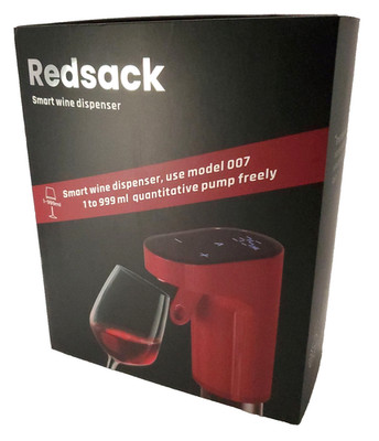 Redsack Smart Wine Dispenser Model 007 Red New-Open Box Free Ship