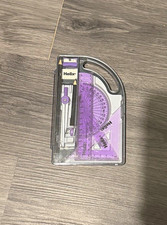 Helix Oxford Portable Metric Geometry Set in Case, Purple/Grey Plastic