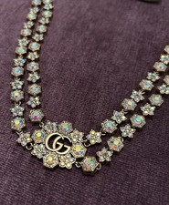 🌹💕🚚 ✅ Women’s Gucci Diamond GG Necklace Brand New With Box!