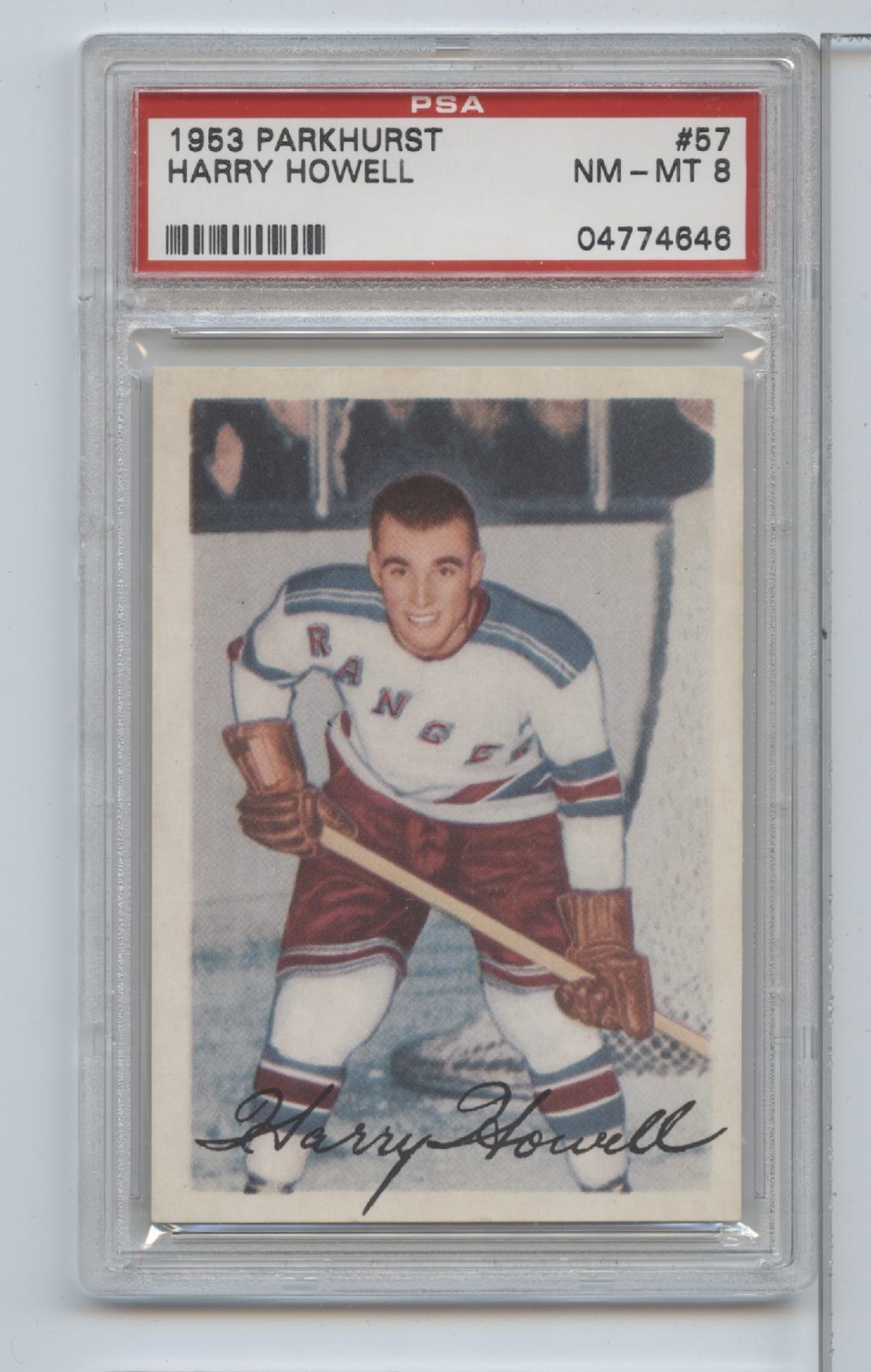 1953 Parkhurst Harry Howell #57 PSA 8
