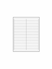 4" x 0.5" Labels - Standard White Matte 100 Sheets - 4000 Labels