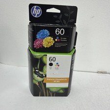 HP 60 - XL/Regular Black Ink Cartridge 2 PACK - EXP 2028