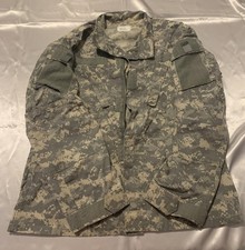US Army ACU Combat Uniform Coat Jacket Mens Medium Long Gray Digital Camo UCP