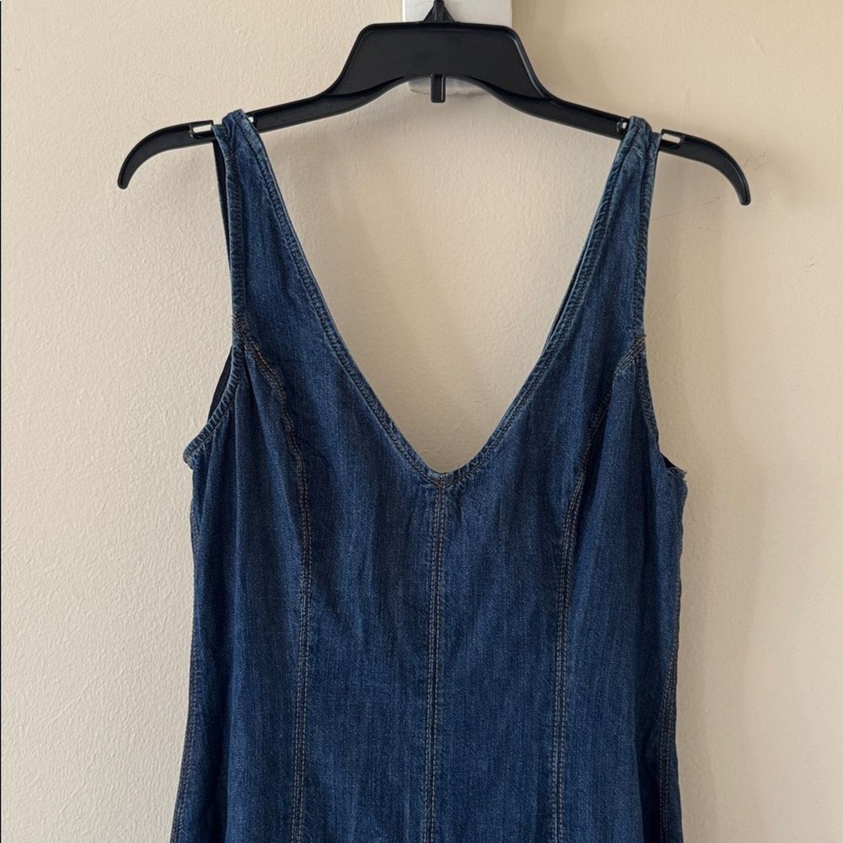 Reformation Serafina Denim Midi Dress
