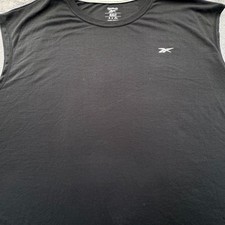 Reebok Tank Mens 4XLT Black Speedwick Moisture Wicking Tagless Gym Training