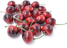 Pack of 20 Decorative Fruit Cherries Fake Fruit Model Decoration