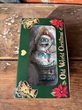 NIB Old World Christmas Blown Glass Ornament for Christmas Tree, Bumble