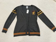 Wizarding World Of Harry Potter Cardigan Womens Size Medium Gryffindor Crest