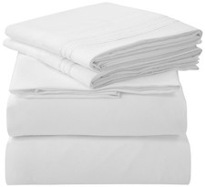 ROYALE LINENS 4 Piece Queen Sheets Set - Soft Brushed 1800 Microfiber Bedding