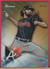 2021 Bowman Sterling /50 - IAN ANDERSON - GOLD REFRACTOR Rookie Card #BSR-54 RC 2021 Bowman Sterling /50 - IAN ANDERSON - GOLD REFRACTOR Rookie Card #BSR-54 RC