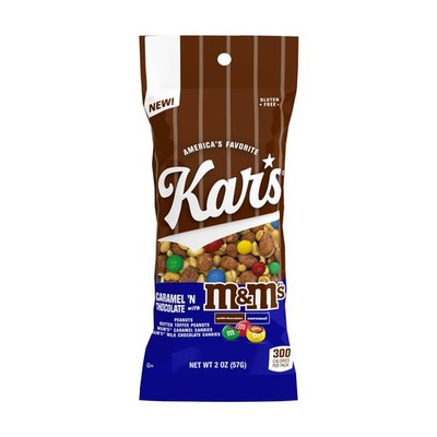 Kar'S Kars Nuts Caramel N Chocolate Mms Candies Trail Mix 2 Oz Grab Go Bags