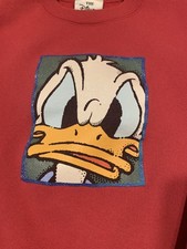 Vintage 90 s Donald Duck Disney Store Sweatshirt Men s XXL Pink/Red