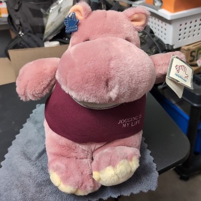 Applause Henry hippo plush purple ''Jogging is My Life'' 1984 Vintage #2166 NOS