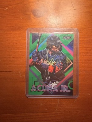 2020 Topps Fire - Ronald Acuña Jr. #28 Green /199