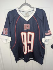 *RARE* OT Sports USA Rabil 99 Lacrosse Jersey Mens Large Navy Blue Made in USA