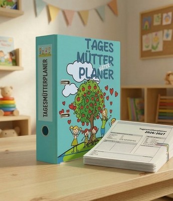 Tagesmütterplaner Tagesmütterkalender 2026/27 - Bundle Ordner + Losblätter