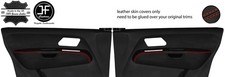 RED STITCH 2X Vordere Tür Armlehnen Abdeckung Echtleder für VW AMAROK 10-20