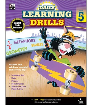 Daily Learning Drills, Grade 5 - - Acceptable - See condition notes