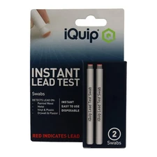 IQUIP Instant Lead Test Kit x2 Swabs Rapid Surface Detection Safety