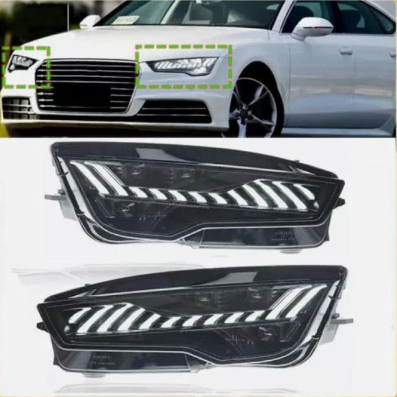Conjunto de faros delanteros para Audi A7 C7 RS7 2011-2018 giro secuencial faros LED Foto 4 de 4