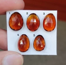 Natural Citrine Rosecut Freeform Flatback