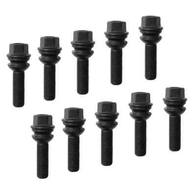 Radschrauben Set 10 Stck Kugelbund 2tlg. M14x1,5 Länge 30mm für Audi Porsche VW