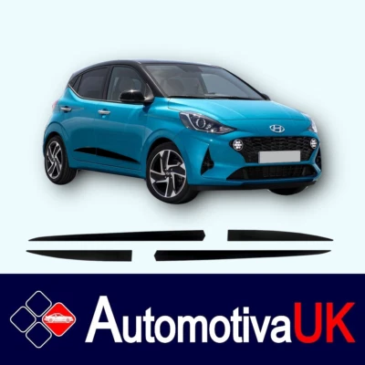 AUTOMOTIVAUK Hyundai i10 5D 2020-22 Tiras de fricción| Protectores de puertas | Molduras de protección lateral
