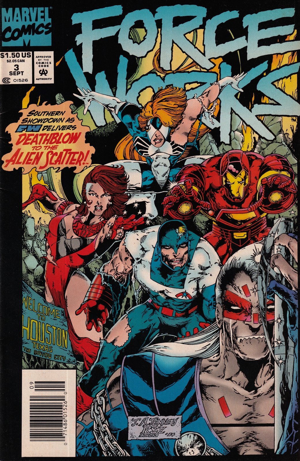 Force Works #3 Newsstand Cover Marvel Comics