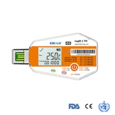 Elitech LogEt 1 TH Temperature & Humidity Data Logger Single Use PDF Report USB
