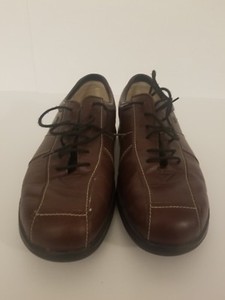 345-Finn-Comfort-Womens-Soft-Soho-Brown-Leather-Oxford-Shoes-Sz-7-UK-Sz-9-5-US