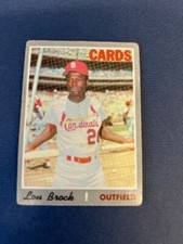1970 Topps - Lou Brock #330 low grade