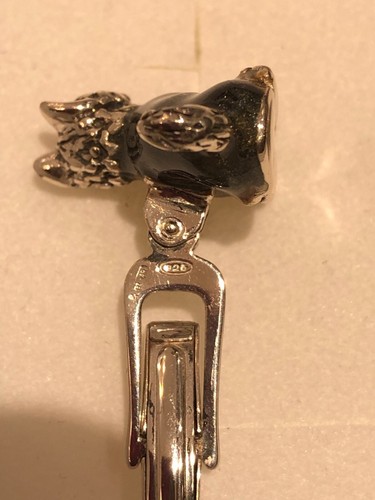 Gemelli in argento e smalto con cane Yorkshire-Gioielleria Ottaviani Roma - Bild 6 von 6