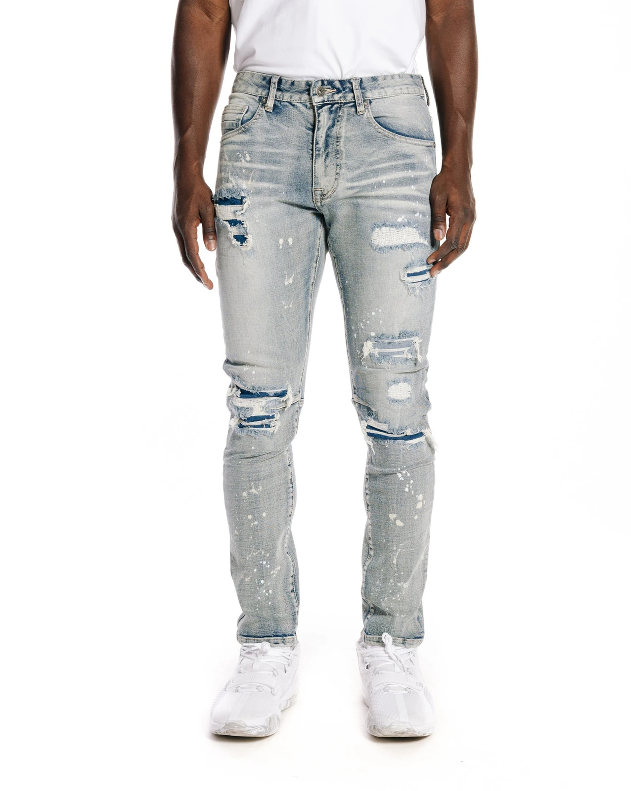 Джинсы Smoke Rise Chester Blue Rip - Repair - 36x32 7690₽