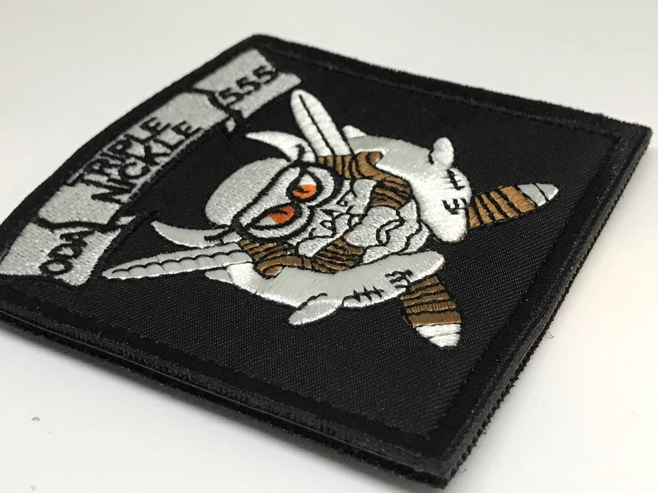 TRIPLE NICKLE Army Special Forces ODA-555 Operational Detachment Tactical Patch - Image 2 of 3