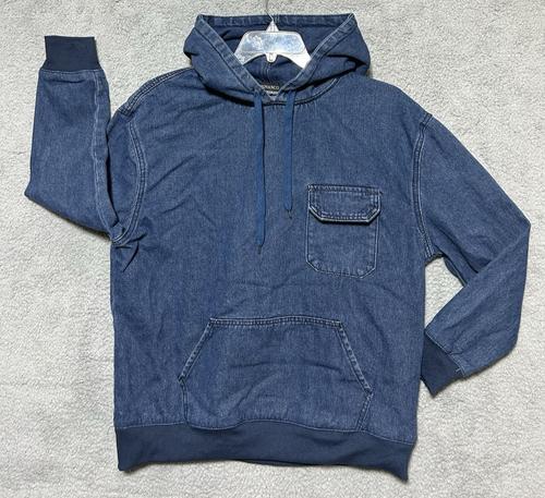 Giovanco Denim Hoodie Chore Jacket Cottagecore Minimalist Hipster Skater