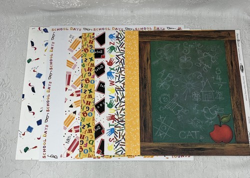 Schulzeit Sammelalbum Scrapbooking Papiere Sticker Posten - Bild 6 von 16