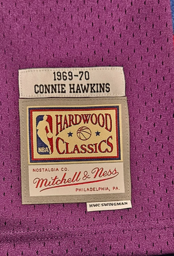 Maglia Mitchell & Ness Phoenix Suns ☄️ 1969-70 Connie Hawkins Swingman Viola - Foto 11 di 14