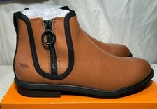 Image of Womens Ankle Boots UK 4 / EU 37 Rocket Dog Faux Leather Greya Zip s Brown
