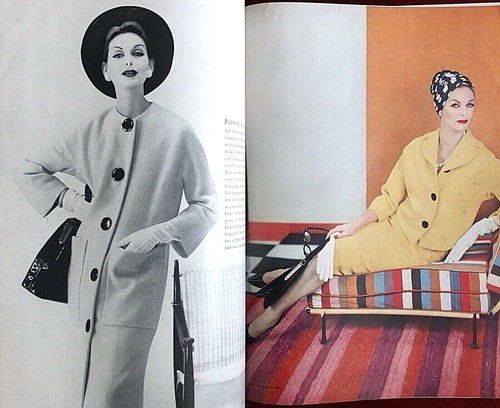 Vogue Magazine ~ March 1, 1958 ~ Irving Penn Anthony Perkins K. Radkai Paris - Picture 8 of 12