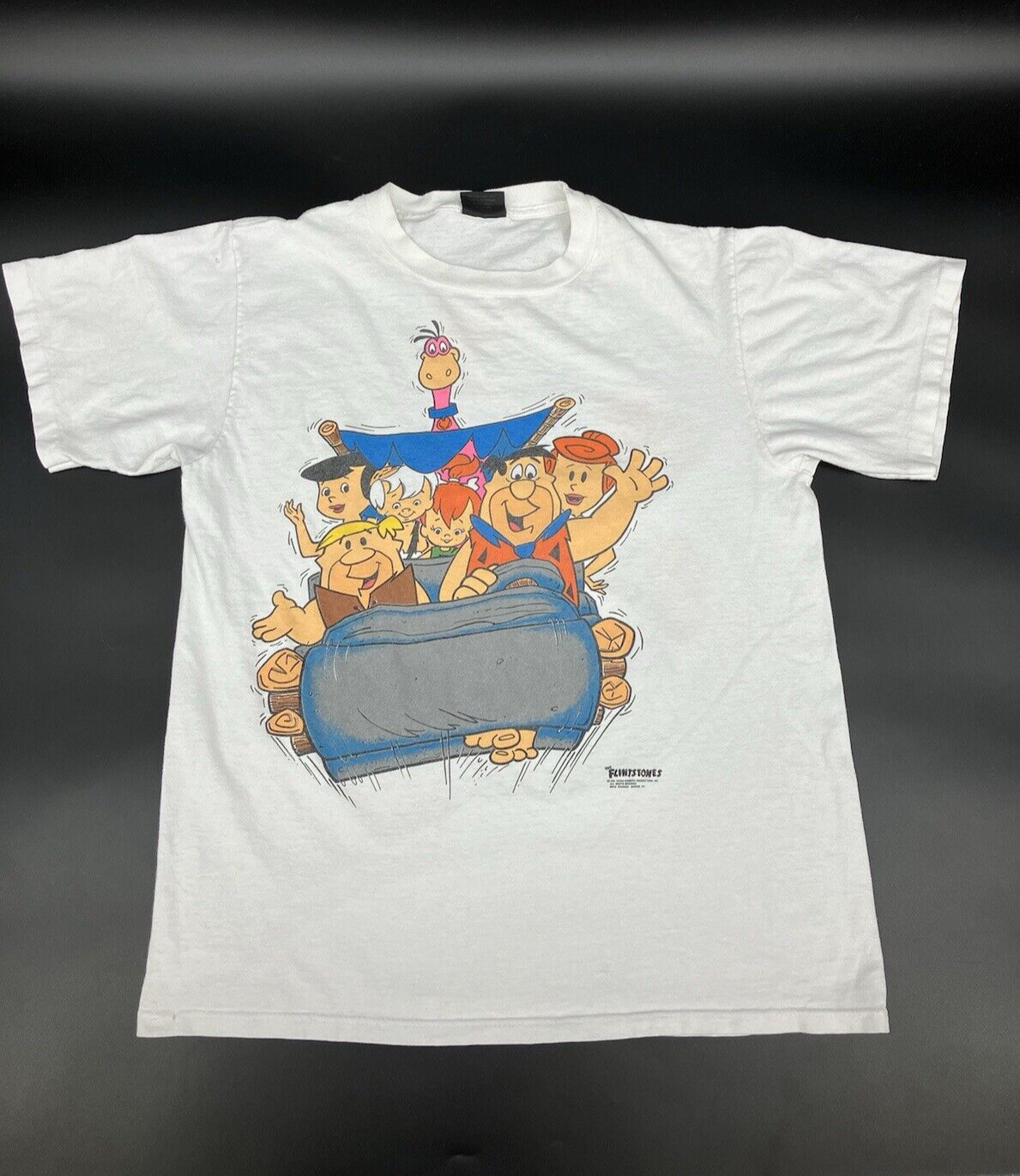 Officially Licensed The Flintstones T-Shirt - Classic Cartoon Graphic Tee (Brown) - View #3