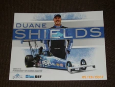 2019 DUANE SHIELDS PEAK ANTIFREEZE NHRA TOP ALCOHOL DRAGSTER POSTCARD