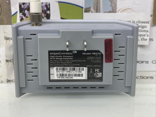 Amped Wireless High Power 600mW Compact Wi-Fi Range Extender W/guide and CD (5) - Picture 7 of 7