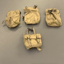 4x 1/6 WW2 US 101st Airborne Paratrooper M.SGT Bag Pack For 12'' Soldier BBI DID