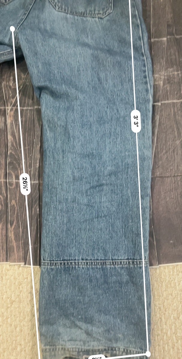 Y2K Avirex Baggy Jeans Men’s W 30 Knee Pocket Rave Skater View 6