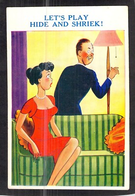 C5212 Humour Lets Play Hide #5807 Sunshine Comic vintage postcard