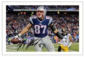 gronkowski signed football