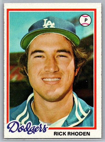 1978 Topps #605 Rick Rhoden Los Angeles Dodgers EX Vintage Stock - 第 1/2 張圖片